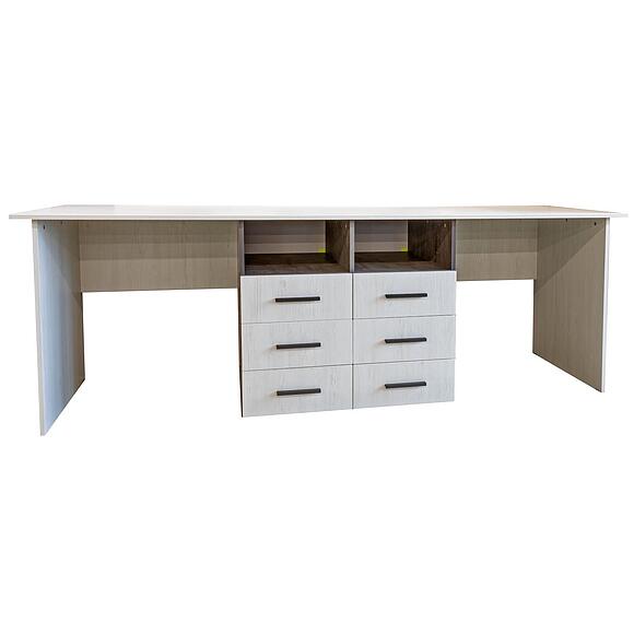 Стол письменный «Луна» П7.049.2.53, ადგილი: ლდსპ, ფერი: ფიჭვი რანდერსი + ონიქსი