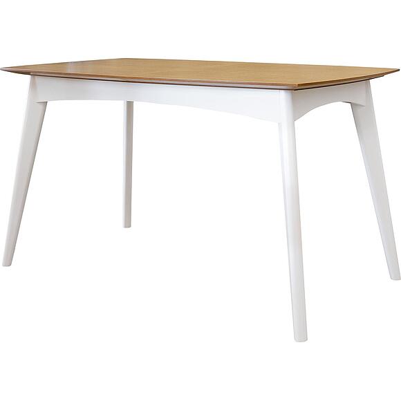 მაგიდა «მონიკა», ადგილი: მასიური მუხა, ფერი: ნატურალური მუხა + რძისფერი, ტრანსფორმაციის მექანიზმი: მექანიზმით, ზომა: 1100/1450х700х777 мм