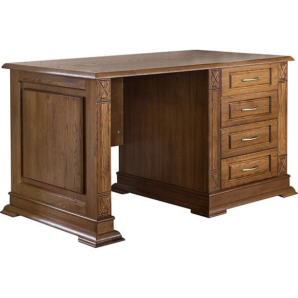 საწერი მაგიდა «ვერდი კლასიკი» პ3.0487.2.09, ადგილი: მასიური მუხა, ფერი: მუხის რუსტიკალი