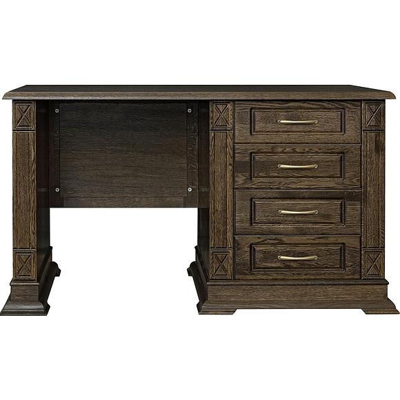 საწერი მაგიდა «ვერდი კლასიკი» პ3.0487.2.09, ადგილი: მასიური მუხა, ფერი: თამბაქო