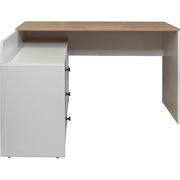 Стол письменный «Ардо» П3.598.0.08, Материал: ЛДСП, Цвет: Белый - Дуб мадура