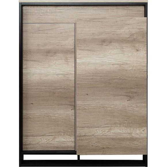 Тумба «Каньон Лофт» П3.0561.0.08, Материал: ЛДСП, Цвет: Дуб Каньон+чёрный