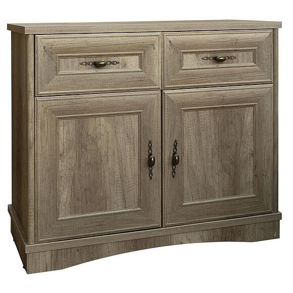 Тумба 2Д «Турин» П7.036.0.23 (П036.23), Материал: ЛДСП+МДФ, Цвет: Дуб Каньон (Tumba_A2_Turin_P036-23_dub_kanion_1.jpg) Тумба 2Д «Турин» П7.036.0.23 (П036.23), Материал: ЛДСП+МДФ, Цвет: Дуб Каньон