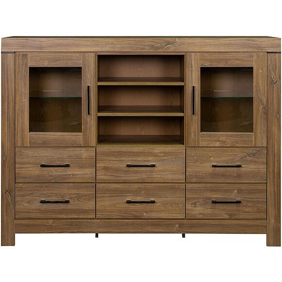 კარადა «გრანდე» პ6.606.0.07 (П606.07), ადგილი: ლდსპ, ფერი: სტერლინგის მუხა