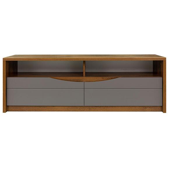 Тумба «Монако» П6.528.0.06, Материал: МДФ+ПВХ, Цвет: Дуб Саттер+Серый Мокко