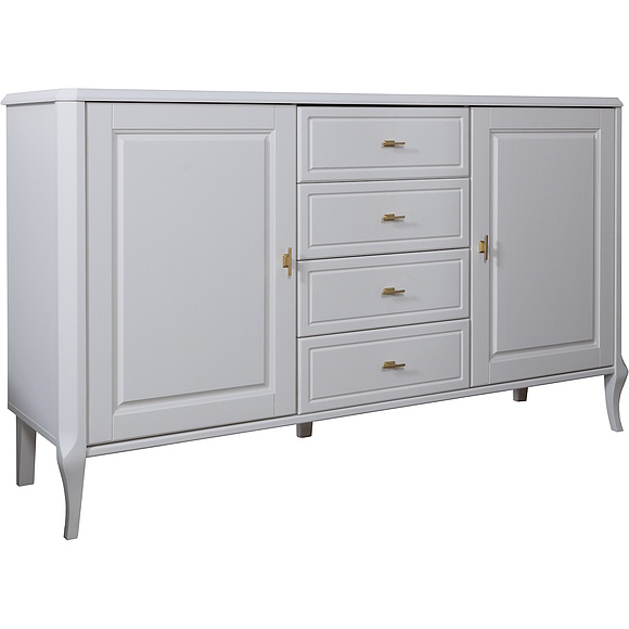 Тумба «Нокс» П4.988.1.07, Материал: Массив (дуб), Цвет: Белый матовый