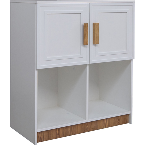 Тумба «Порта» П7.061.1.27, ადგილი: ლდსპ+მდფ, ფერი: Белый + Кедр Орегон