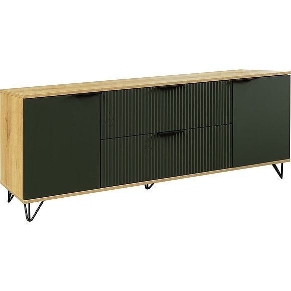 Тумба «Рокси» П6.948.0.07, Материал: ЛДСП, Цвет: Грин Софт+Дуб Кантри золотой