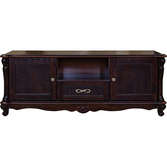 Тумба ТВ «Алези» П1.350.0.02 (П350.02), Материал: Массив (дуб), Цвет: Горячий шоколад (Tumba_TV_Alezi_P1-350-0-02_goryachiy-shokolad.jpg) Тумба ТВ «Алези» П1.350.0.02 (П350.02), Материал: Массив (дуб), Цвет: Горячий шоколад