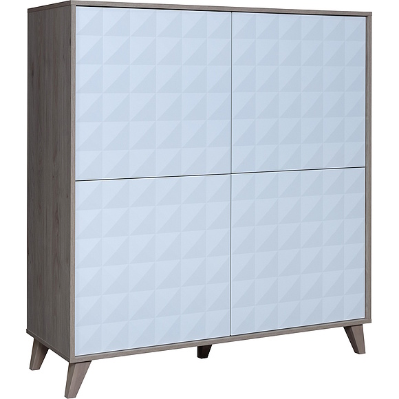 ტუმბო «ტრინიტი» პ6.114.0.04, ადგილი: ლდსპ+მდფ, ფერი: ვანილი + ჰიკორი კინგსტონი