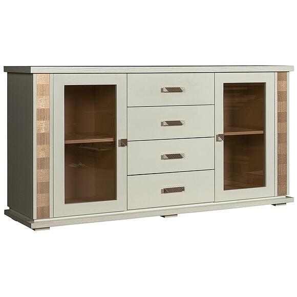 ტუმბო კომბინირებული «ტუნისი» პ6.343.0.03 343.03შ, ადგილი: დსპ+შპონი, ფერი: სპილოს ძვლის ფერი ოქროსფერი ორნამენტებით