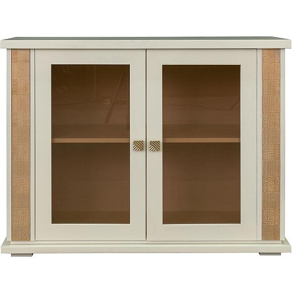 Тумба комбинированная «Тунис» П6.343.0.16 (П343.16Ш), Материал: МДФ+шпон, Цвет: Слоновая кость с золочением