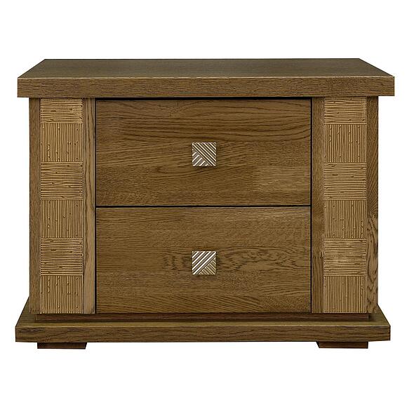 Тумба прикроватная «Тунис» П6.343.1.04 (П344.04), Материал: ДСП+шпон, Цвет: Дуб рустикаль с золочением