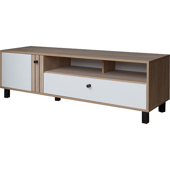 Тумба ТВ «Ардо» П3.598.0.03, Материал: ЛДСП, Цвет: Белый - Дуб мадура