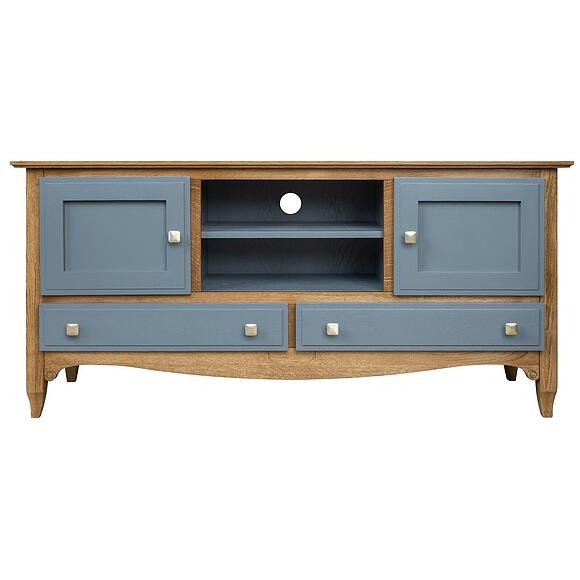 Тумба ТВ «Кармен Прованс» П3.0581.0.07, ადგილი: მასიური მუხა, ფერი: რუხი + მუხის რუსტიკალი