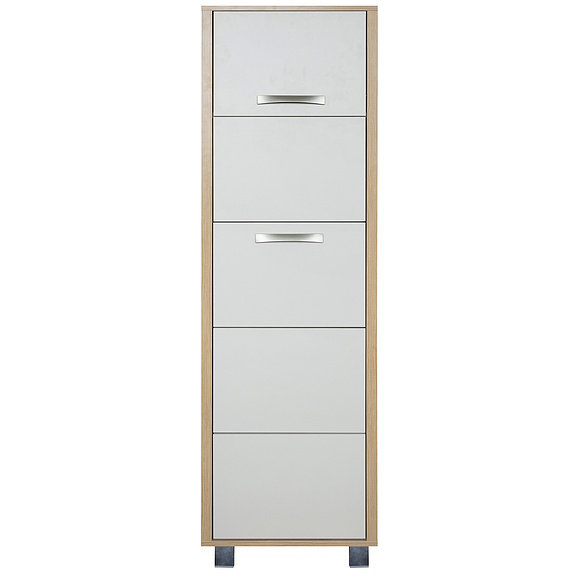 Тумба для обуви «Акцент» П3.595.3.08, Материал: ЛДСП, Цвет: Персидский жемчуг + Дуб Мадуро