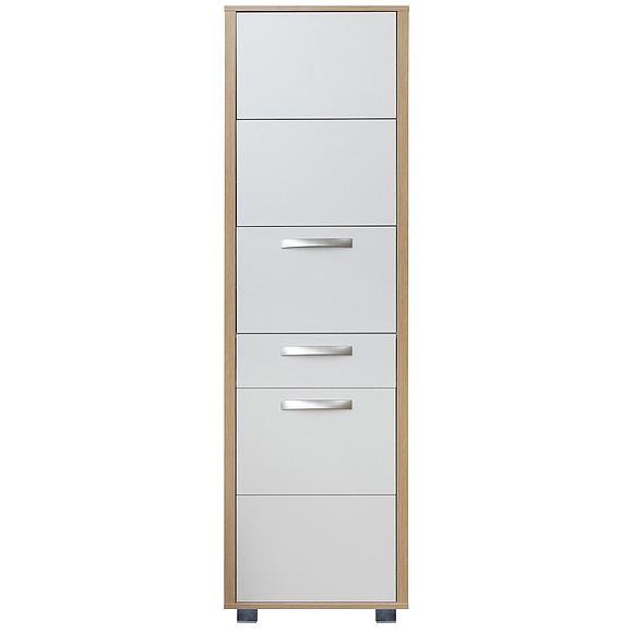 Тумба для обуви «Акцент» П3.595.3.07, Материал: ЛДСП, Цвет: Персидский жемчуг + Дуб Мадуро