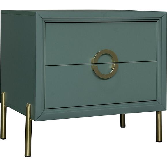 Тумба прикроватная «Флора» П6.980.1.04, Материал: ЛДСП, Цвет: Зелёный самшит