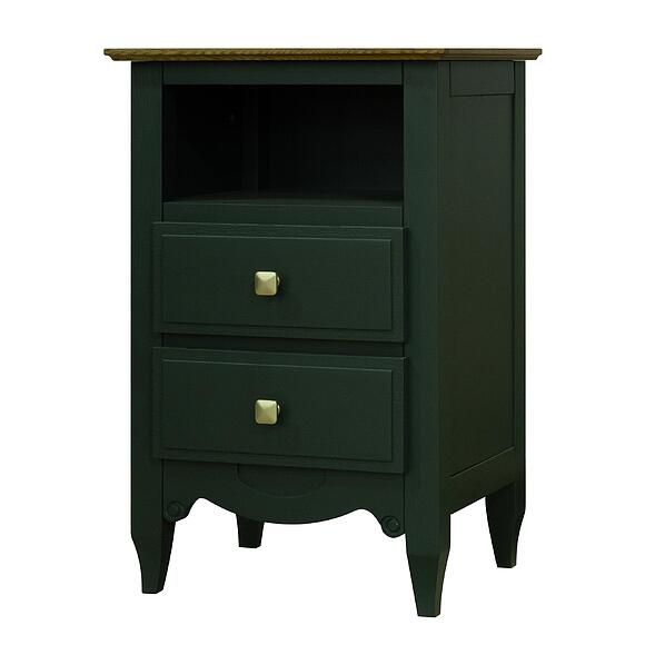 Тумба прикроватная «Кармен Прованс» П3.0581.1.09, Материал: Массив (дуб), Цвет: грин + дуб рустикаль