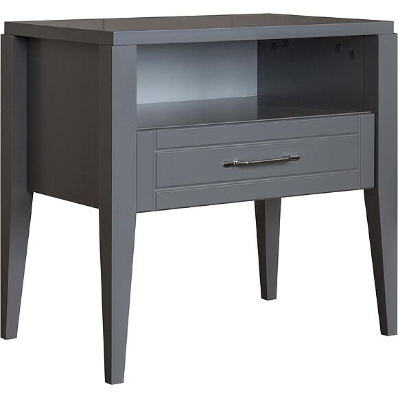 საძინებლის ტუმბო «ორლი» პ3.590.1.05, ადგილი: მდფ, ფერი: პლატინა