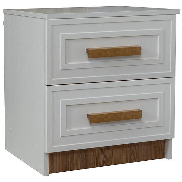 Тумба прикроватная «Порта» П7.061.1.26, ადგილი: ლდსპ, ფერი: Белый + Кедр Орегон