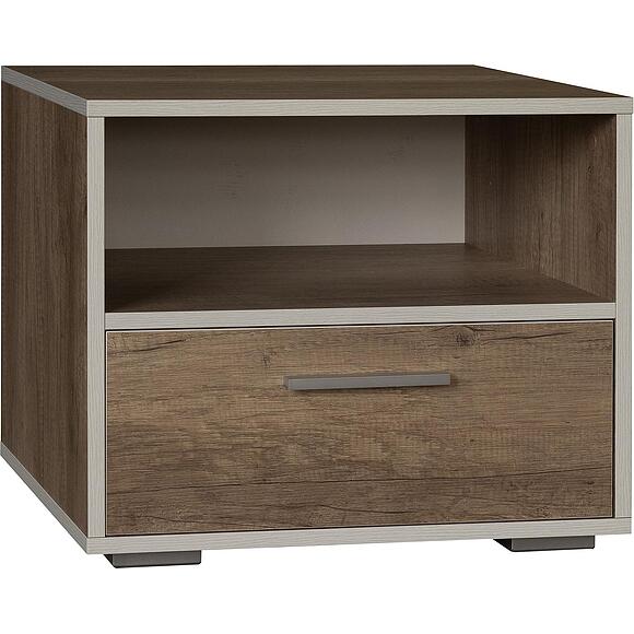 Тумба прикроватная «Юнона Лайт» П3.0582.1.18, Материал: ЛДСП, Цвет: Дуб бордо лайт+Дуб каньон