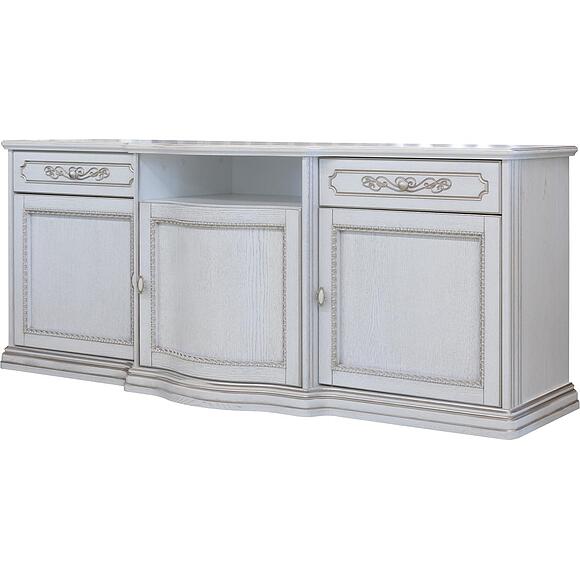 ტვ ტუმბო «ბრისტოლი» პ3.588.0.03, ადგილი: მასიური მუხა, ფერი: რძისფერი + ვარდისფერი მარგალიტი