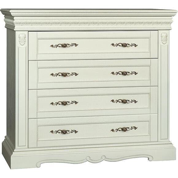 კომოდი «მილანა 11ც» პ4.265.1.11(294.11ც), ადგილი: მასიური მუხა, ფერი: სპილოს ძვლის ფერი