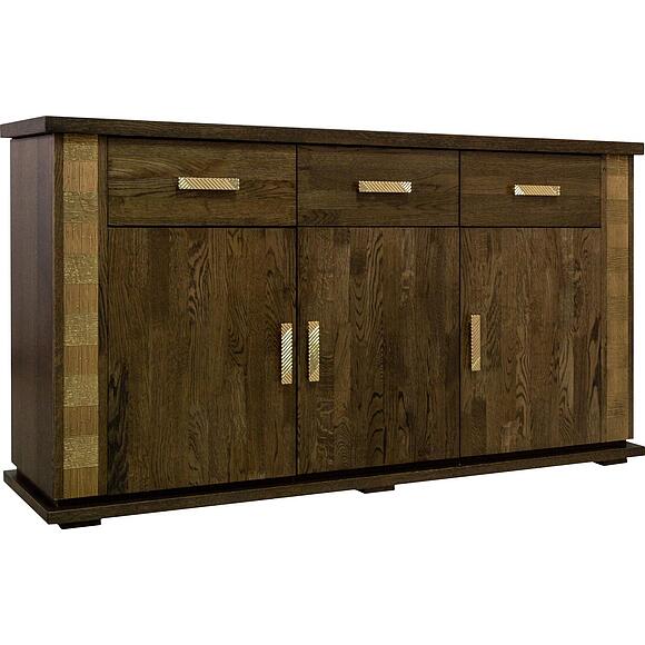 ტუმბო «ტუნისი» პ6.343.0.09 (343.09შ), ადგილი: მასიური მუხა, ფერი: ვენგე+ოქრო