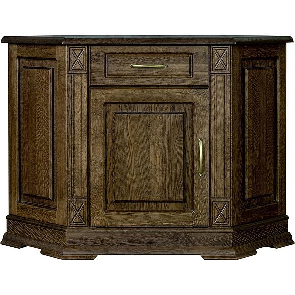 Тумба угловая «Верди Классик» П1.0487.0.01-01, Материал: Массив (дуб), Цвет: Табак