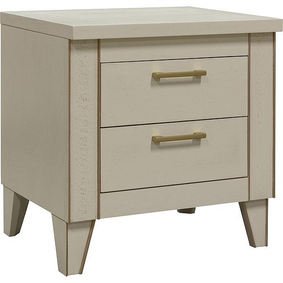 Тумба прикроватная «Амадей» П6.635.1.04, Материал: Массив (дуб), Цвет: Античная темпера с золочением