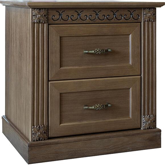 Тумба прикроватная «Ярослава» БМ2.881.1.30(2709), Материал: Массив (дуб), Цвет: Орех