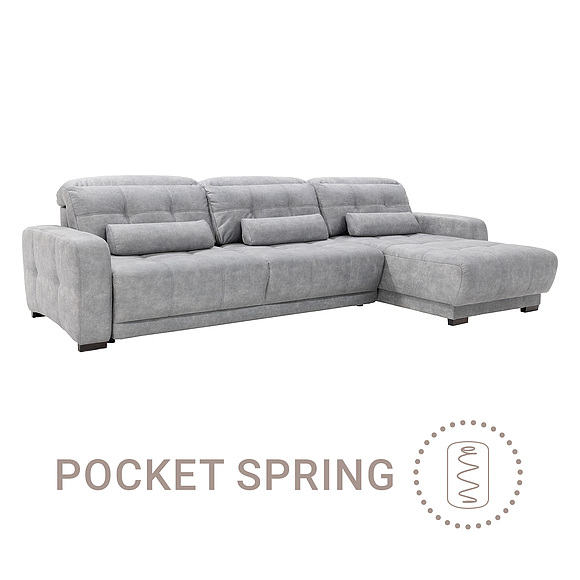 Угловой диван «Уинстон» (3мL/R6мR/L), ადგილი: ნაჭერი, ტყავის ჯგუფი: 20 ჯგუფი, ტრანსფორმაციის მექანიზმი: მექანიზმით