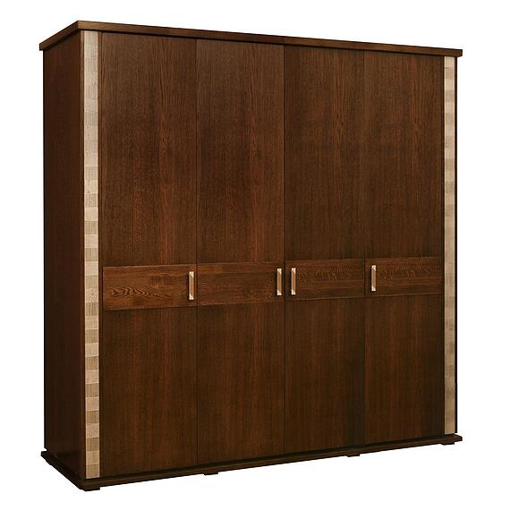 გარდერობი «ტუნისი» პ6.343.1.09 (П344.09/1), ადგილი: დსპ+შპონი, ფერი: ვენგე+ვერცხლი