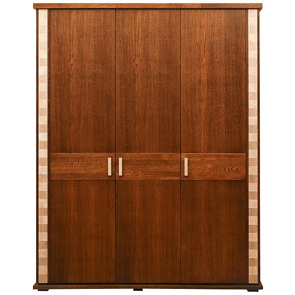 გარდერობი «ტუნისი» პ6.343.1.01 (П344.01/1), ადგილი: დსპ+შპონი, ფერი: ბლისფერი ოქროსფერი ორნამენტებით