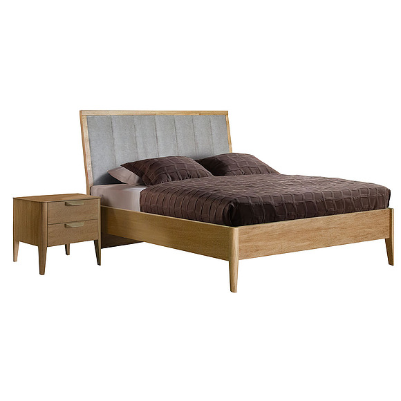 საწოლი 2-16 «ვერსალი» ბმ2.777.1.82, ადგილი: დსპ, მუხის შპონით, ფერი: ნატურალური მუხა, საძილე ადგილი: 2000х1600 мм