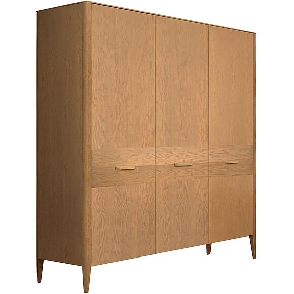 Шкаф 3-х дверный «Версаль» БМ2.777.1.03, Материал: ДСП, облицованная шпоном дуба, Цвет: Капучино