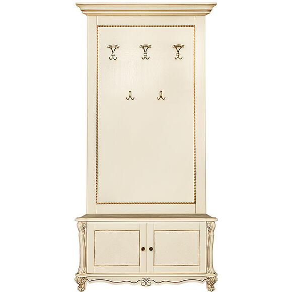 Вешалка напольная «Алези» П1.350.3.05 (П540.05), Цвет: Слоновая кость с золочением