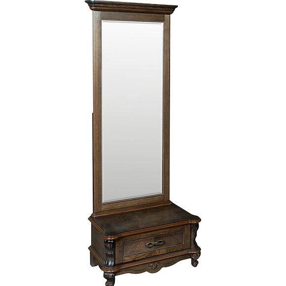 Зеркало напольное «Алези» П1.350.0.15 (П350.15), Материал: Массив (дуб), Цвет: Табак