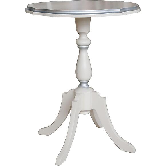 ჟურნალის მაგიდა «ვალენსია კლასიკი» პ3.0589.0.22, ადგილი: მდფ+შპონი, ფერი: ანტიკური ტემპერა ვერცხლით