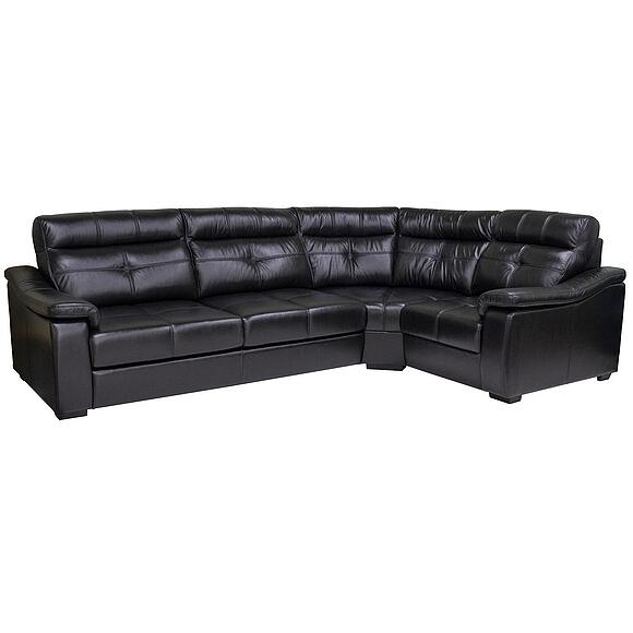 კუთხის დივანი «ბარსელონა 2» (3მლ/რ901რ/ლ), ადგილი: ნატურალური ტყავი, ტყავის ჯგუფი: 120 ჯგუფი