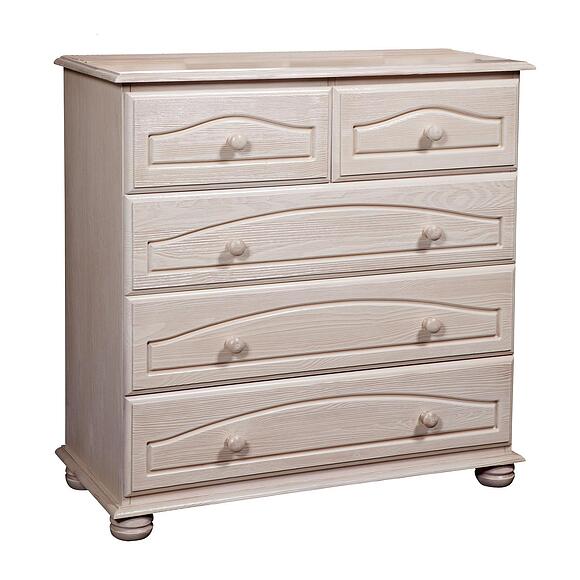 Комод «Лотос 1660» БМ2.701.1.31(1660), Материал: Массив (сосна), Цвет: Брашированный крем