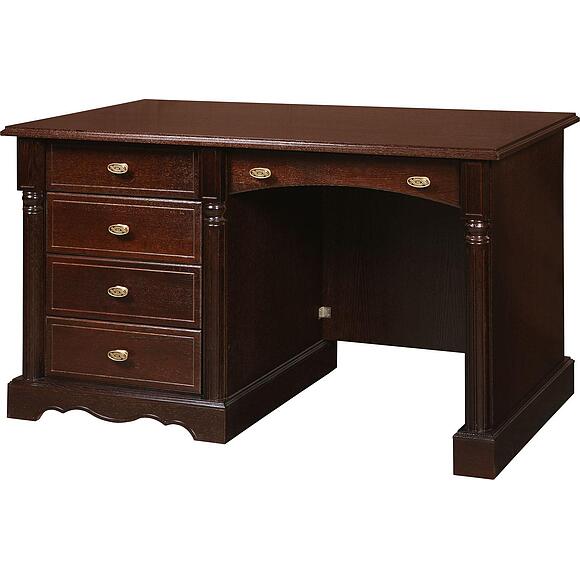 Стол письменный «Паола» БМ2.671.2.46/-01(2170/2170-01), Материал: Массив (дуб), Цвет: Горячий шоколад