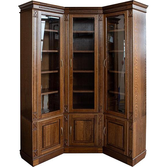 Набор мебели для библиотеки «Верди» П3.487.2.01 (П523.Н1), Материал: Массив (дуб), Цвет: Черешня с золочением