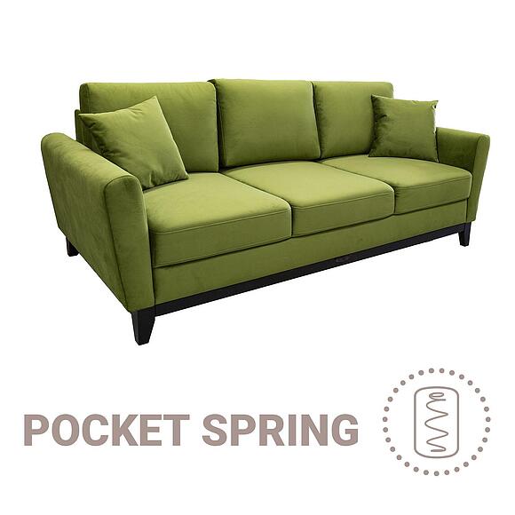 3-ადგილიანი დივანი «ვივა» (3მ), ადგილი: ნაჭერი, ტყავის ჯგუფი: 20 ჯგუფი