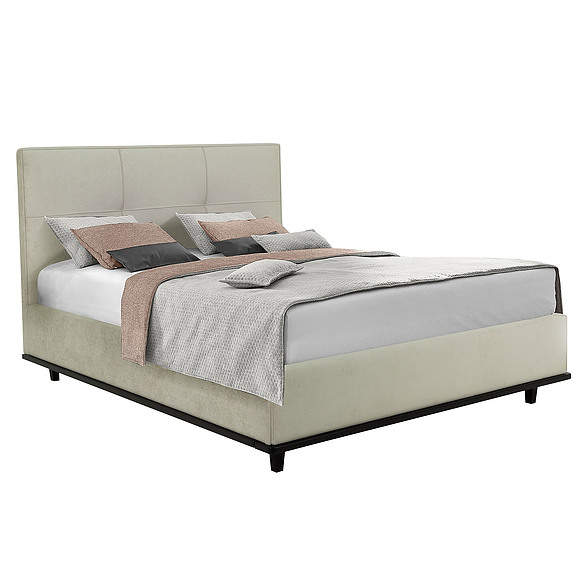 Кровать двойная «Фея», Материал: Ткань, Группа ткани: 20 группа, Механизм трансформации: без механизма, Спальное место: 2000x1600 мм