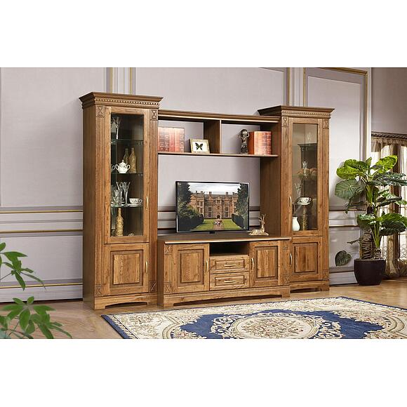 კორპუსის ავეჯის ნაკრები «ვერდი ტ1» პ1.487.0.1ნ (პ398.ნ1), ფერი: მუხის რუსტიკალი დაძველების ეფექტით