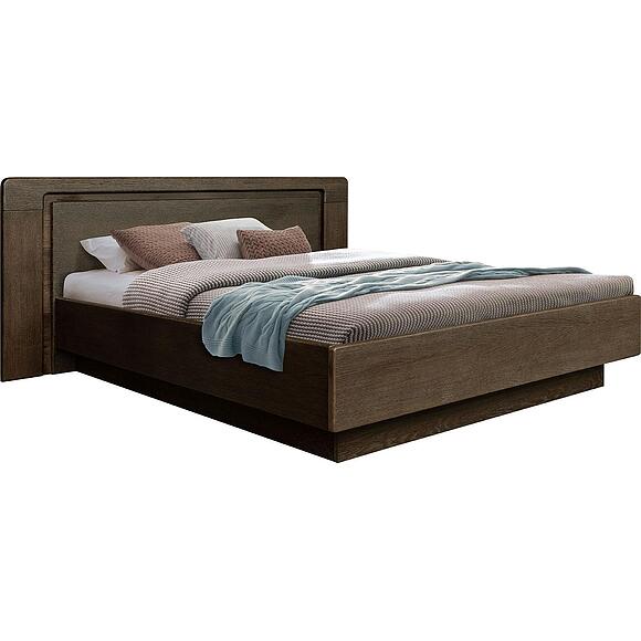 საწოლი 2-ადგილიანი «ჰედმარკი» განიერი საზურგით, ფერი: ვენგე, საძილე ადგილი: 2000x1800 мм, ზომა: 2369х2073х970