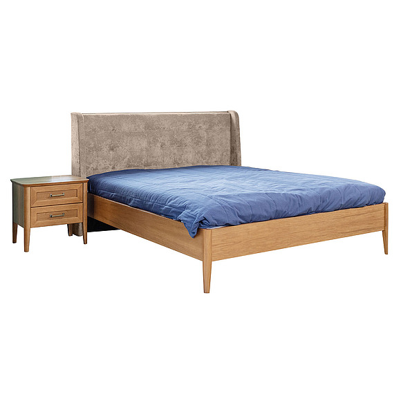 საწოლი 2-16 «ვილორა» ბმ2.775.1.10, ადგილი: დსპ+შპონი, ფერი: კონიაკი, საძილე ადგილი: 2000х1600 мм