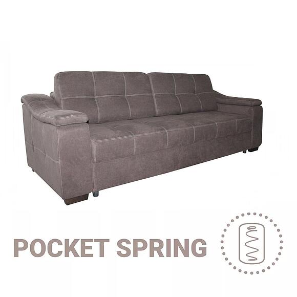 3-ადგილიანი დივანი «ინფინიტი ლუქსი» (3მ), ადგილი: ნაჭერი, ტყავის ჯგუფი: 18 ჯგუფი